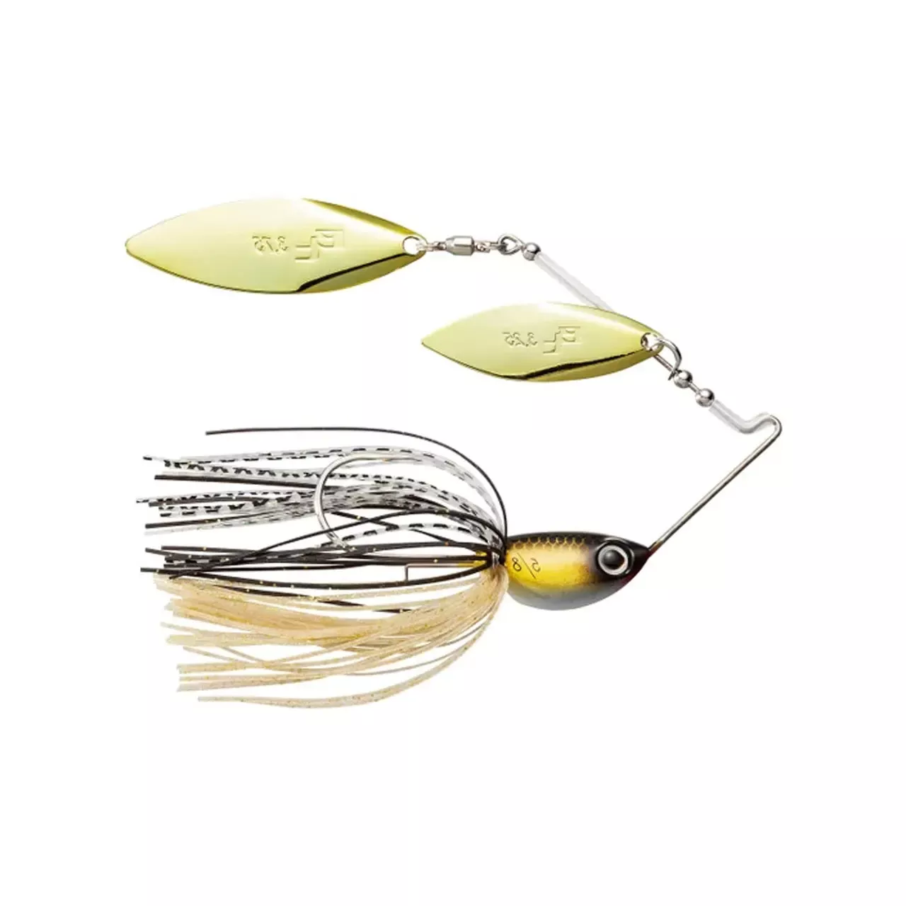 Shimano Swagy Strong Double Willow Spinnerbait - 1/2 oz. Black/Gold