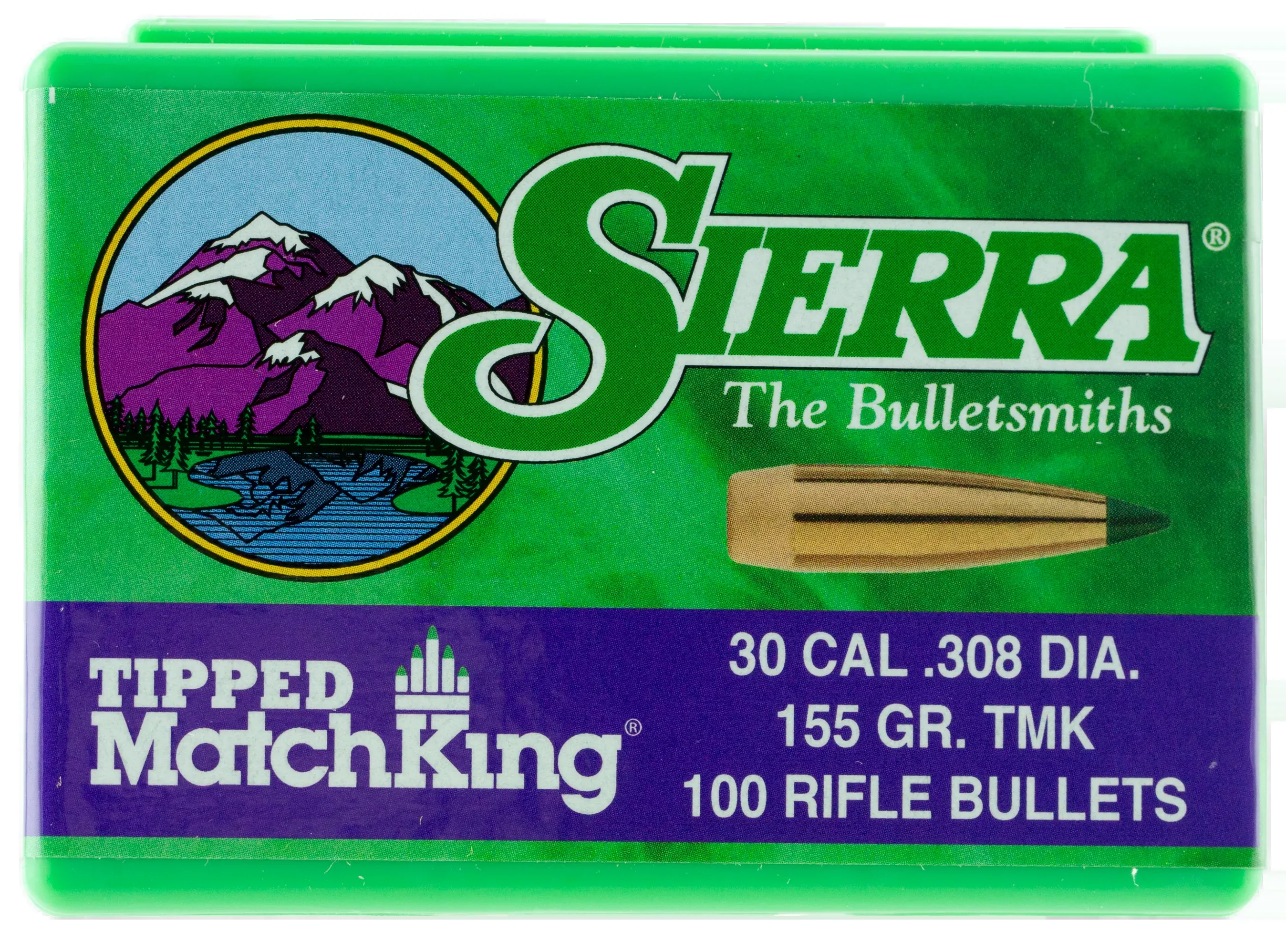 Sierra Bullets .30 Cal .308 - 155gr Hp-bt Match Tmk 100ct