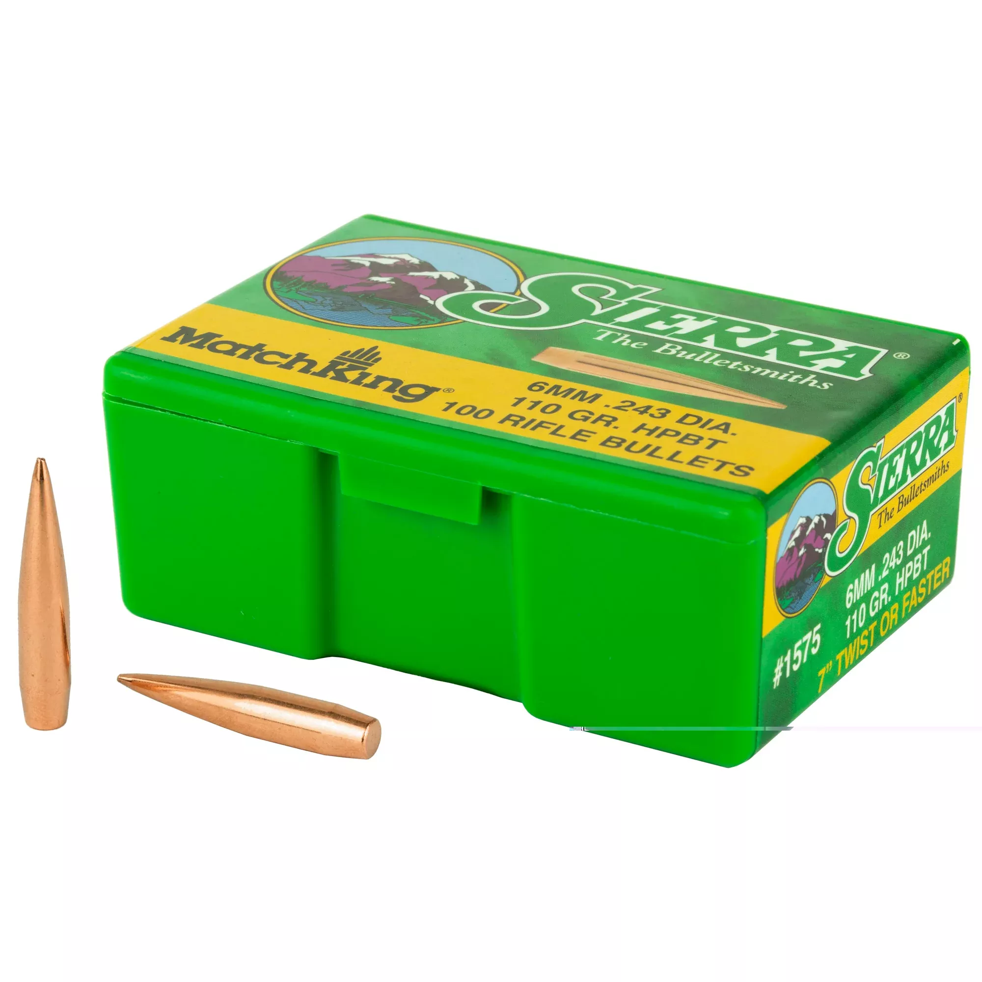 Sierra Bullets 6mm .243 - 110gr Hp-bt Match 100ct
