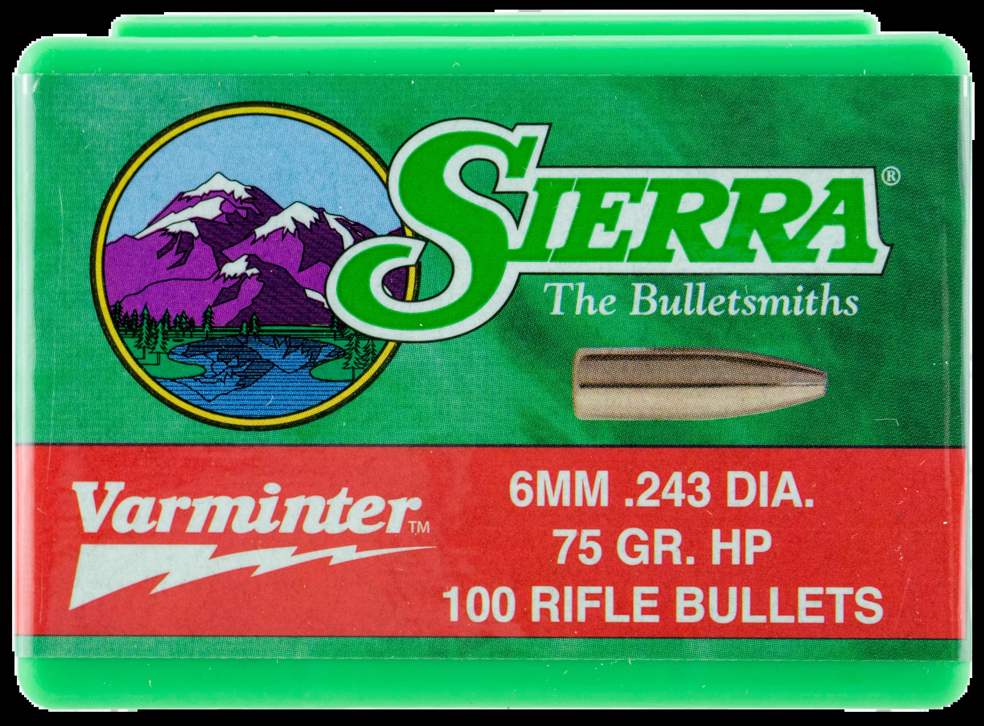 Sierra Bullets 6mm .243 - 75gr Hp 100ct