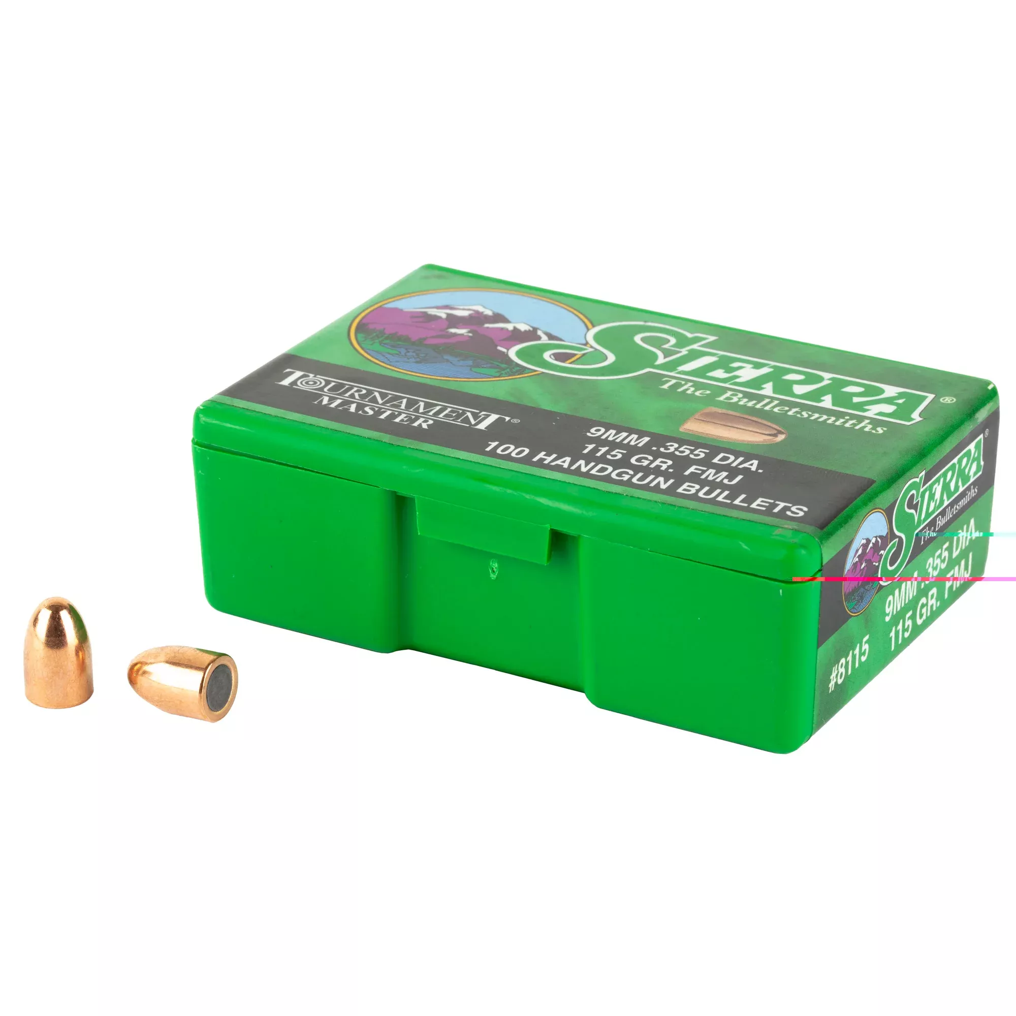 Sierra Bullets 9mm .355 - 115gr Fmj 100ct