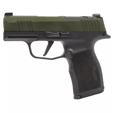Sig Sauer 3659GXR3P P365 Micro Compact Frame 9mm Luger 10+1 3.10" Stainless Steel Optic Ready/Serrated Slide, Alloy Frame w/Accessory Rail, RMSc Footprint, Right Hand