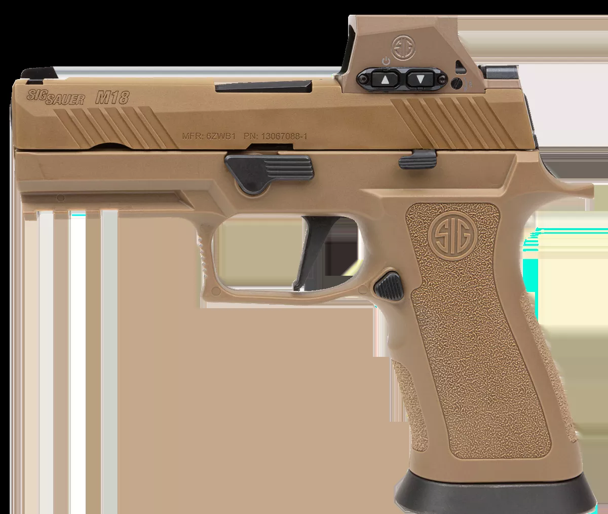 Sig Sauer M17X 9mm Pistol 21+1 4.7″ Optic Ready Coyote M17X-9-RX