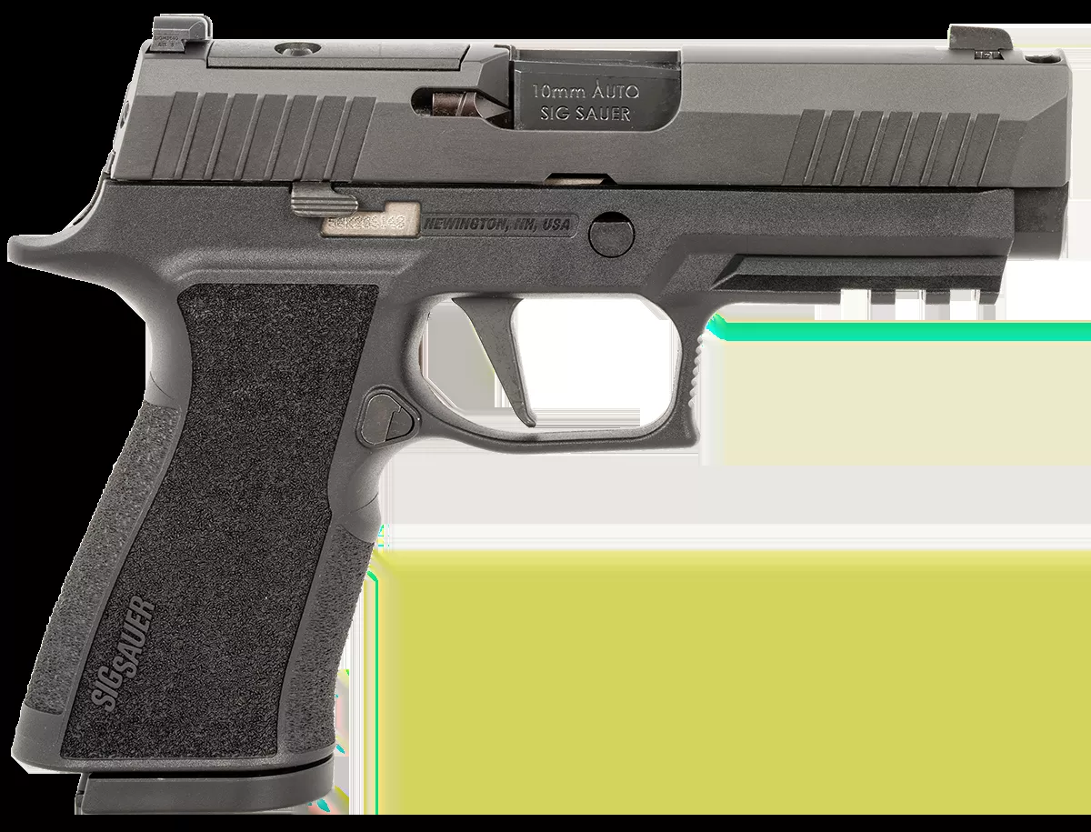 Sig Sauer P320 XTen Comp 10mm Pistol 15+1 3.80" Bull Barrel SS Slide Polymer Frame XRAY3 Sights Optic Ready Blk 320XCA-10-COMP