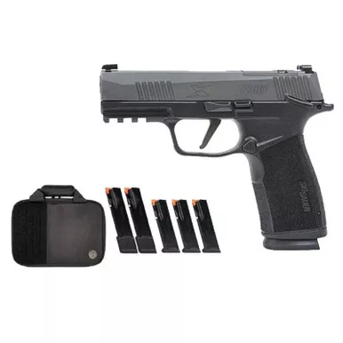 Sig Sauer P365 XMACRO 9mm 3.7" Barrel 17+1 (3), 21+1(2) Rounds Plus Savior Bag Manual Safety Tac Pro Grey
