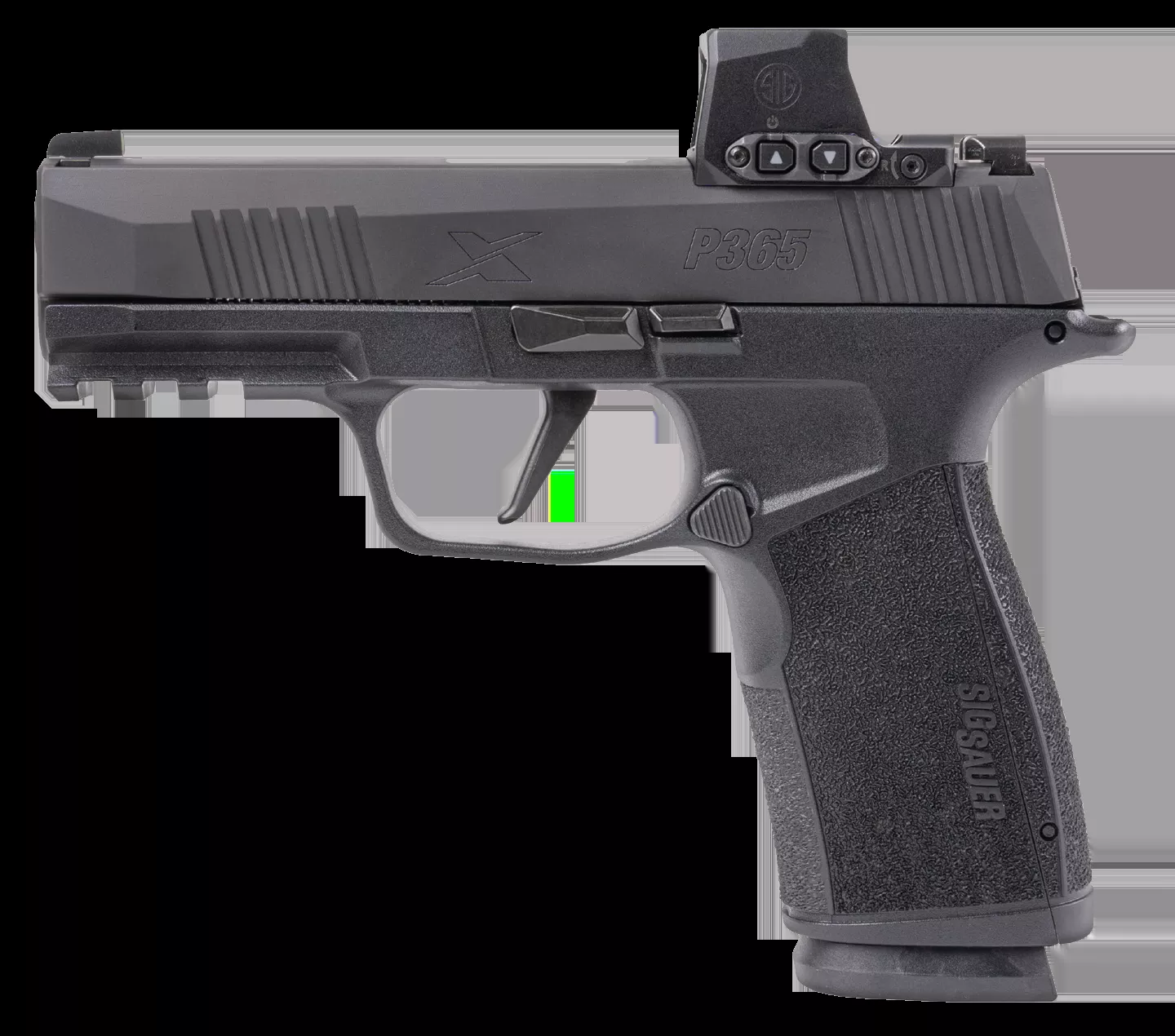 Sig Sauer P365 XMacro w/Red Dot Compact Frame 9mm Luger 17+1, 3.70″ Black Carbon Steel Barrel