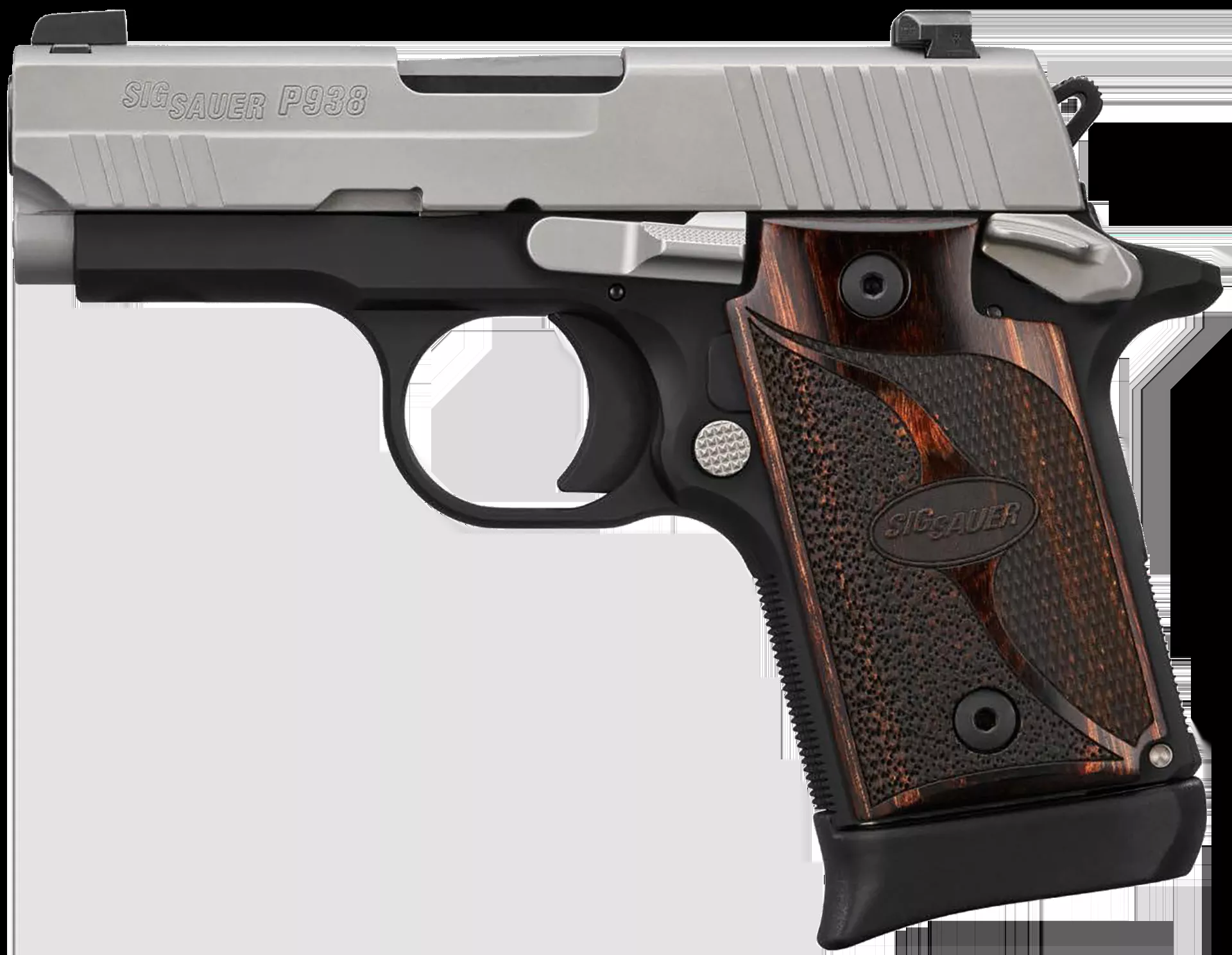 Sig Sauer P938 9mm Luger Pistol 3" Micro-Compact Frame Black 9389TXR3AMBI