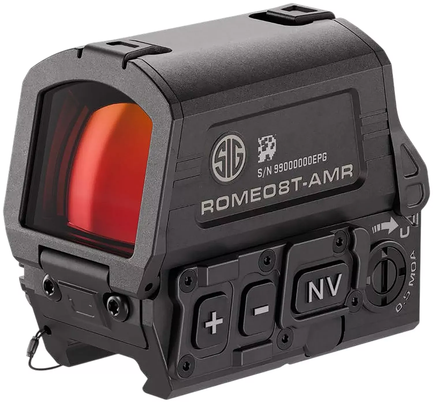 Sig Sauer Romeo8T AMR 1x40mm Red Dot Sight – Quad Ballistic Circle Dot 2.0 Reticle, Black SOR8T101