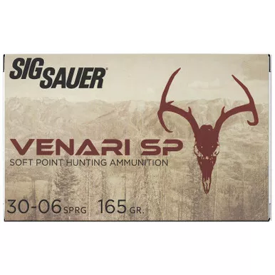 Sig Sauer V3006SP16520 Venari 30-06Springfield 165gr Soft Point 20 Per Box/10 Case