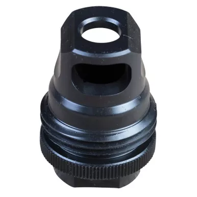 SilencerCo AC2628 ASR Muzzle Brake Black Steel 1/2"-28 Threads 9mm, Luger