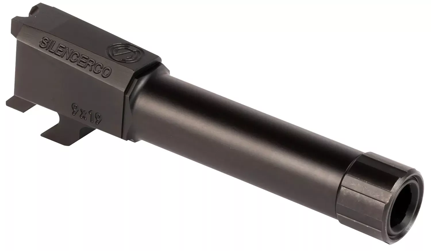 SilencerCo S&W 9mm Luger 3.50" Threaded Black Nitride Stainless Steel Handgun Barrel
