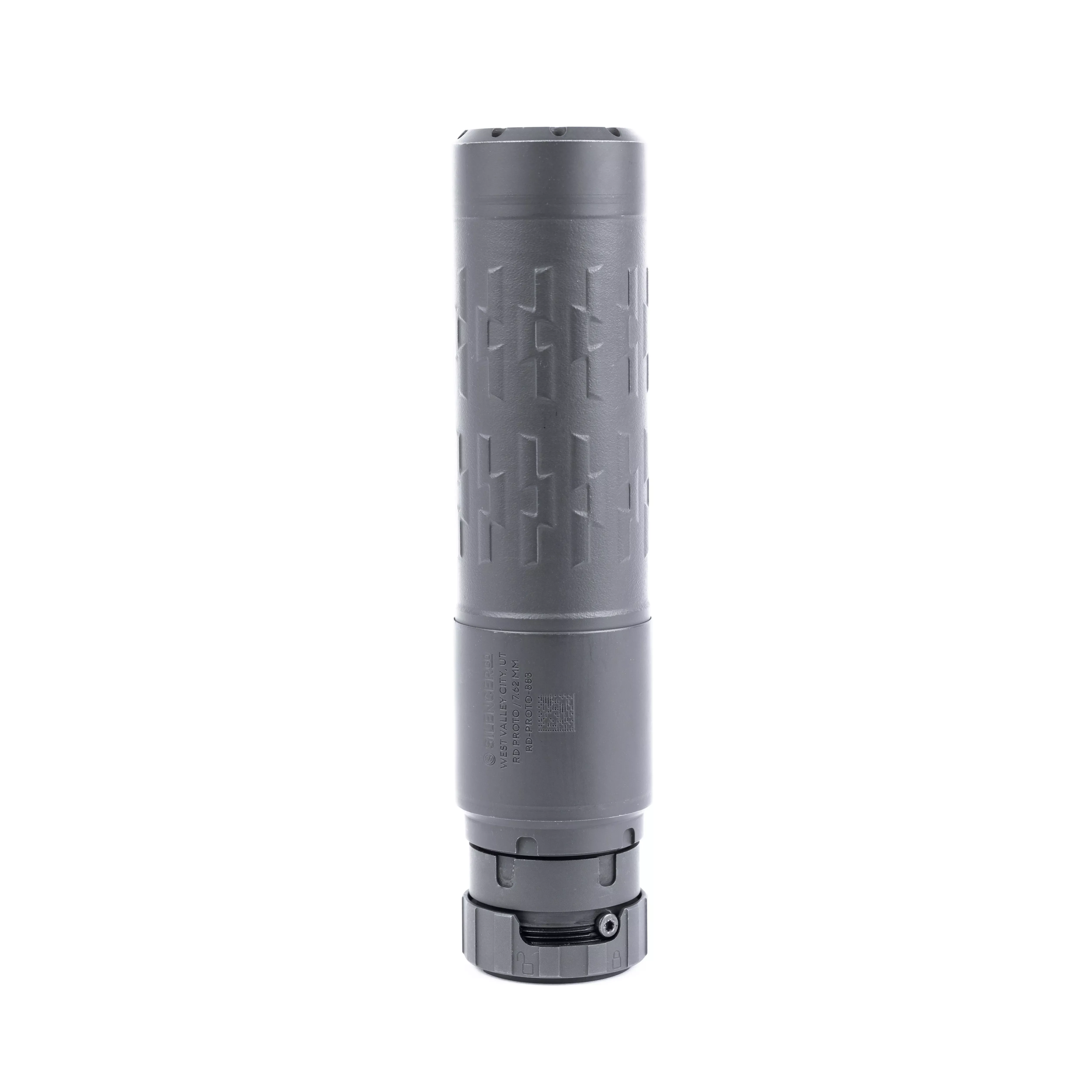 Silencerco Velos LBP Suppressor 7.62mm 1/2"x28 Full-Auto Rated Inconel/Stainless Steel Black