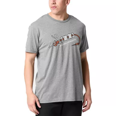 Simms Hook & Loop Short Sleeve Shirt Athletic Heathr Small