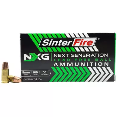 SinterFire Inc SF9100NXGLF9mm Luger 100gr 50 Per Box/20 Case