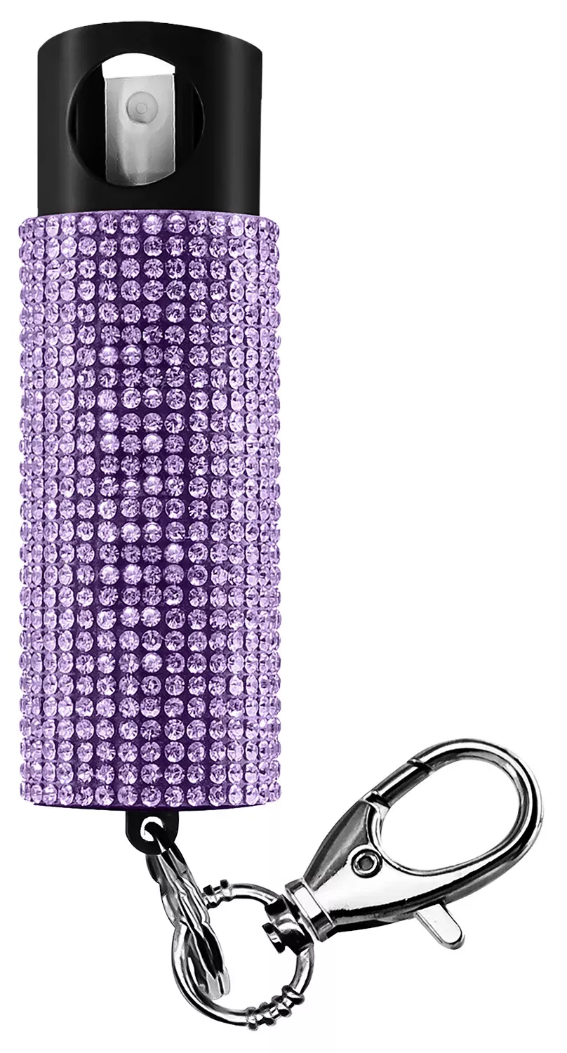 Skyline USA Bling-It-On Pepper Spray Keychain .5 oz Lavender PSGDBOLV