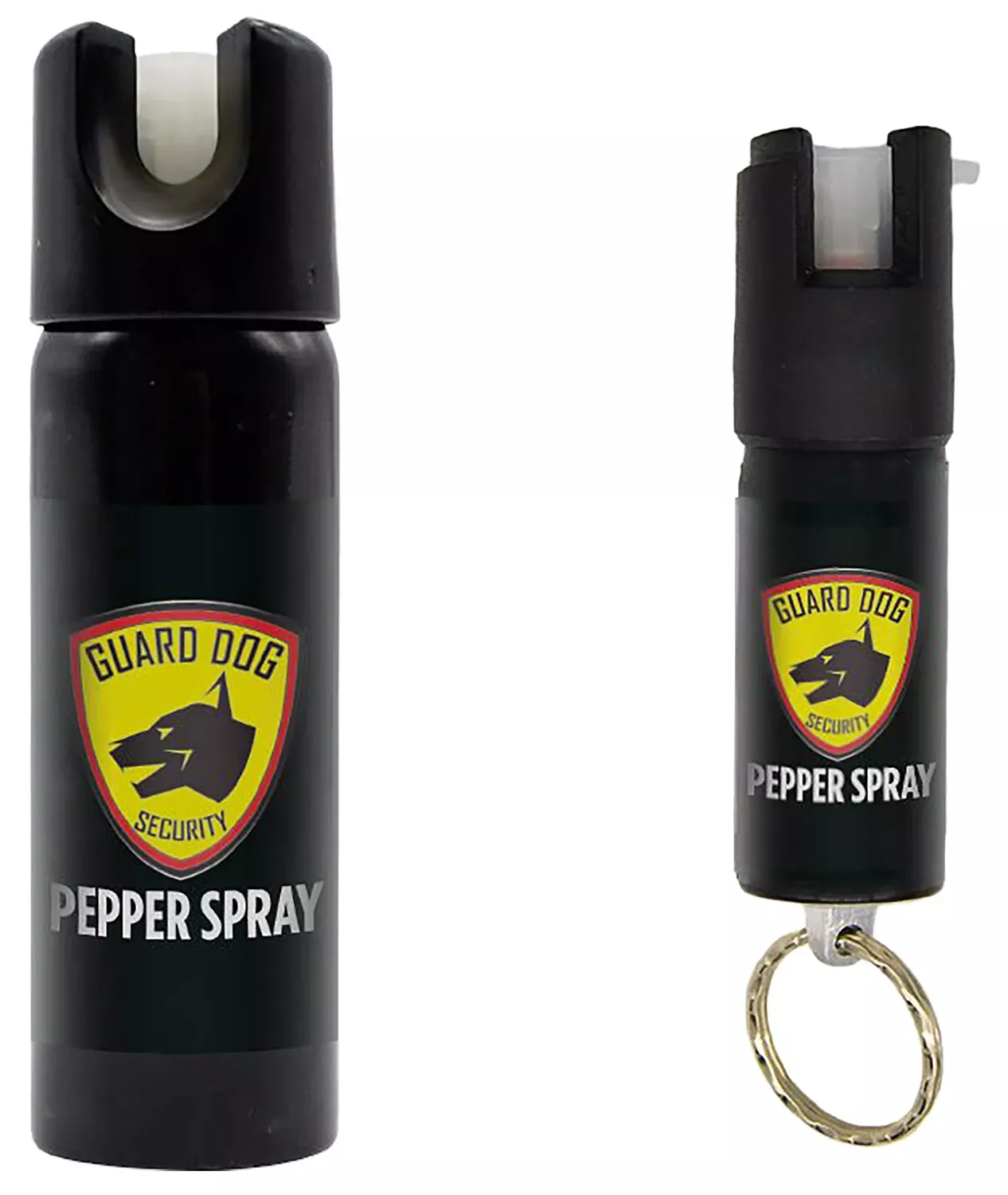Skyline USA Pepper Spray Defense Pack Black – 0.5 oz Keychain Spray & 3 oz Home Defense Canister (2-Pack)