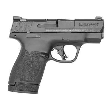 Smith & Wesson 13250 M&P Shield Plus Micro-Compact 9mm Luger 10+1/13+1, 3.10" Black Stainless Steel Barrel, Matte Black Armonite Serrated Slide, Matte Black Polymer Frame, No Thumb Safety