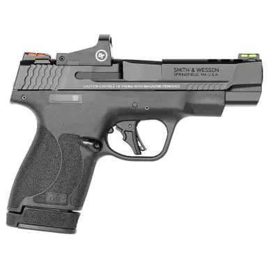 Smith & Wesson 13253 Performance Center M&P Shield Plus 9mm Luger 4" Ported 10+1,13+1 Black Matte Black Armornite Stainless Steel Ported Slide Black Polymer Grip (No Manual) Crimson Trace Red Dot