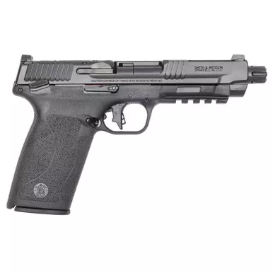 Smith & Wesson 14093 M&P 5.7 Full Size Frame 5.7x28mm 10+1 5" Black Armornite, Black Optic Ready/Serrated Stainless Steel Slide, Black Polymer Frame w/Picatinny Rail, Polymer Grip