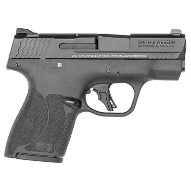 Smith & Wesson 14203 M&P Shield Plus Micro-Compact Frame 9mm Luger 10+1 3.10" Black Armornite Steel Barrel & Serrated Slide, Black Polymer Frame, Black Polymer Grip, Thumb Safety