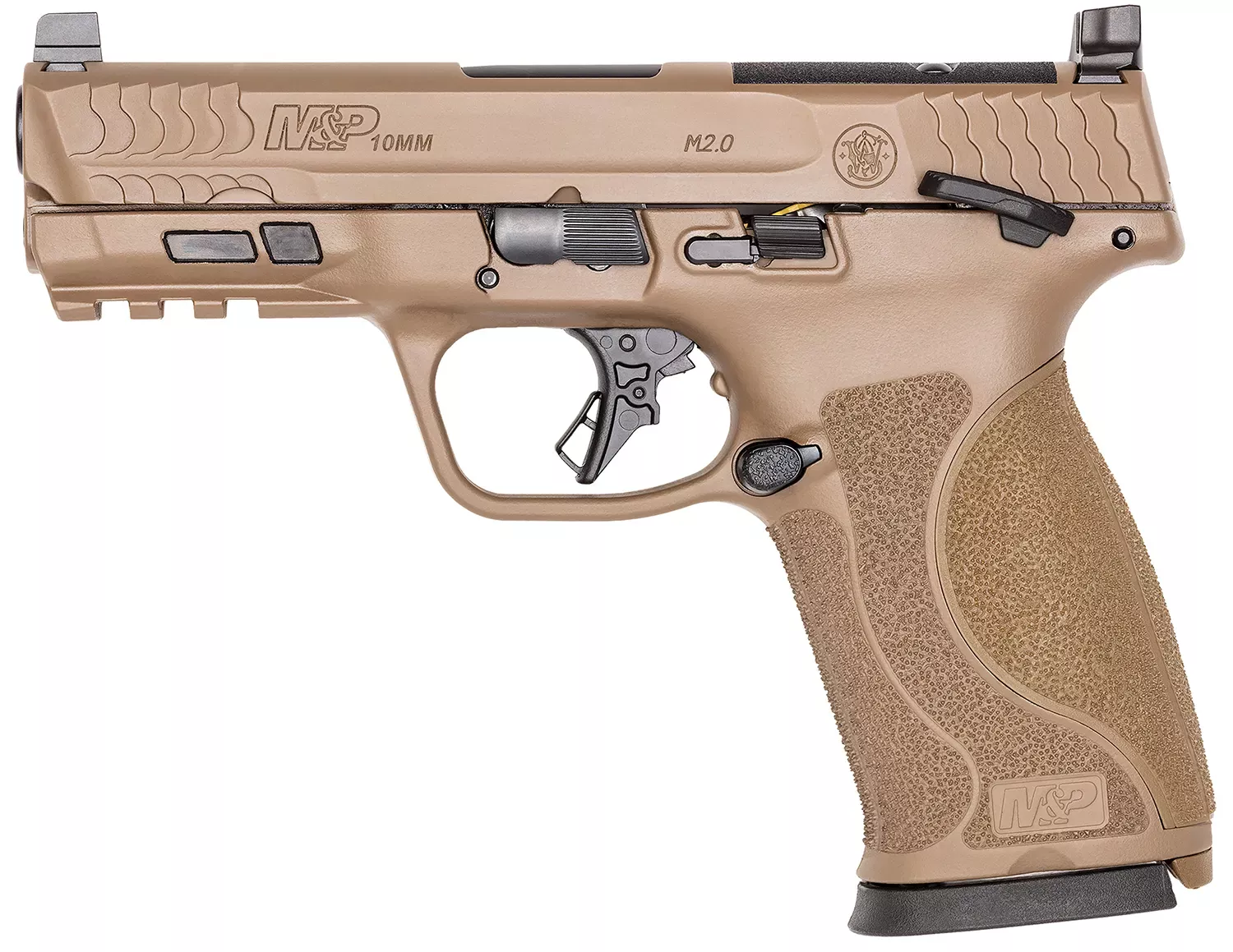 Smith & Wesson M&P M2.0 10mm Auto Pistol 4″ FDE 166494