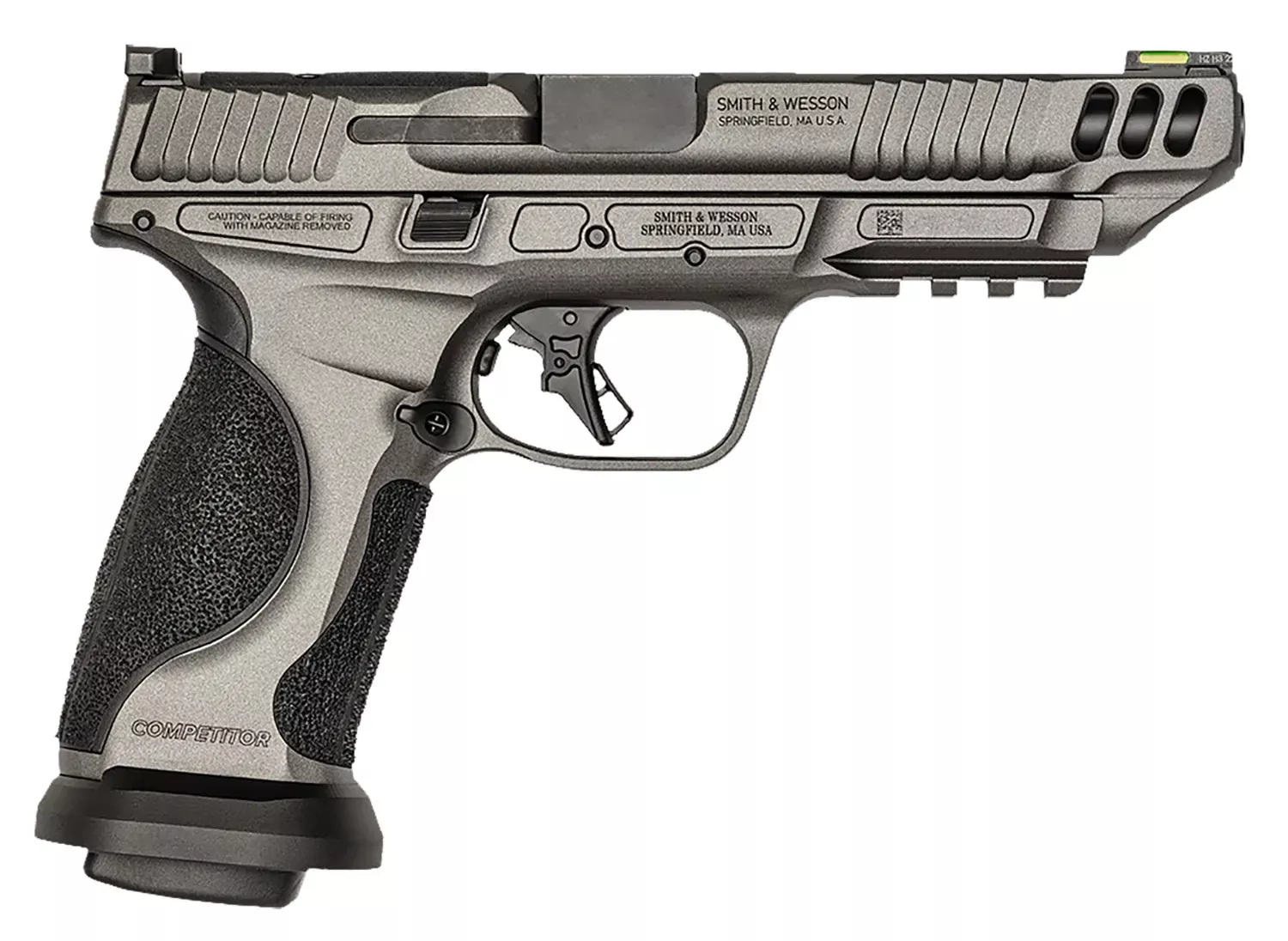 Smith & Wesson M&P M2.0 9mm Luger Pistol Competitor Optic Bundle 5" Gray 13954