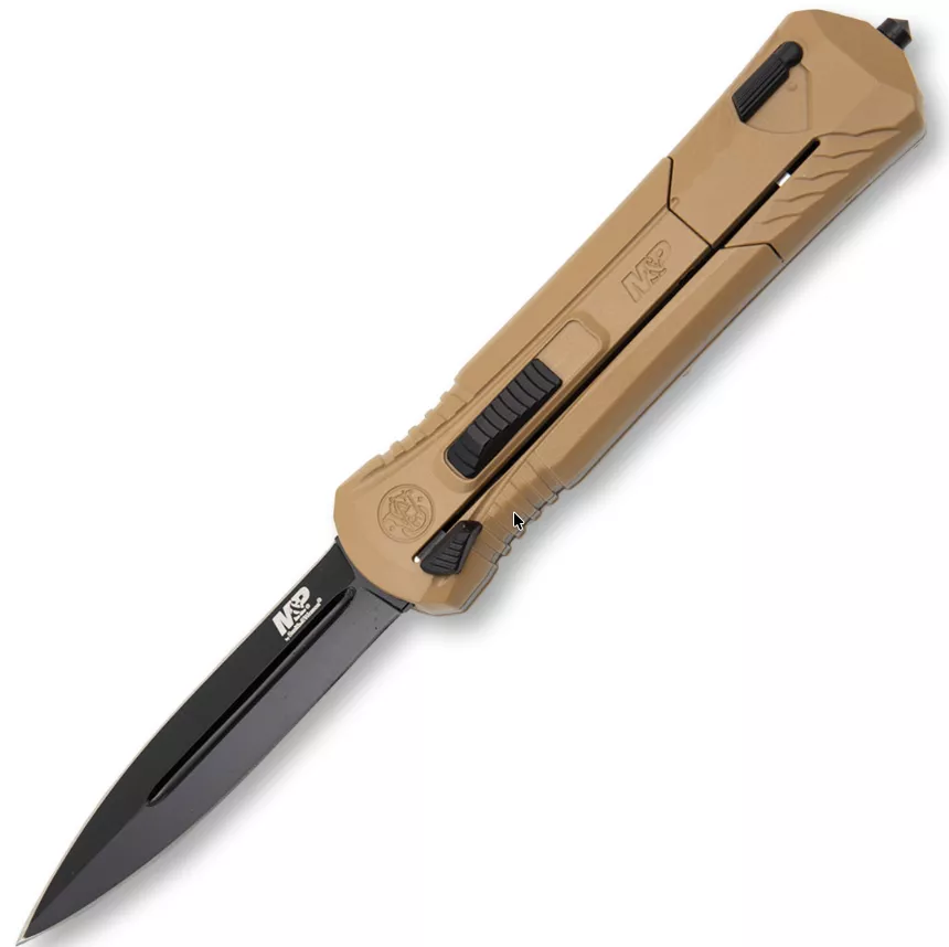 Smith & Wesson M&P OTF Automatic Knife 3.5" SS Aluminum FDE 1084315