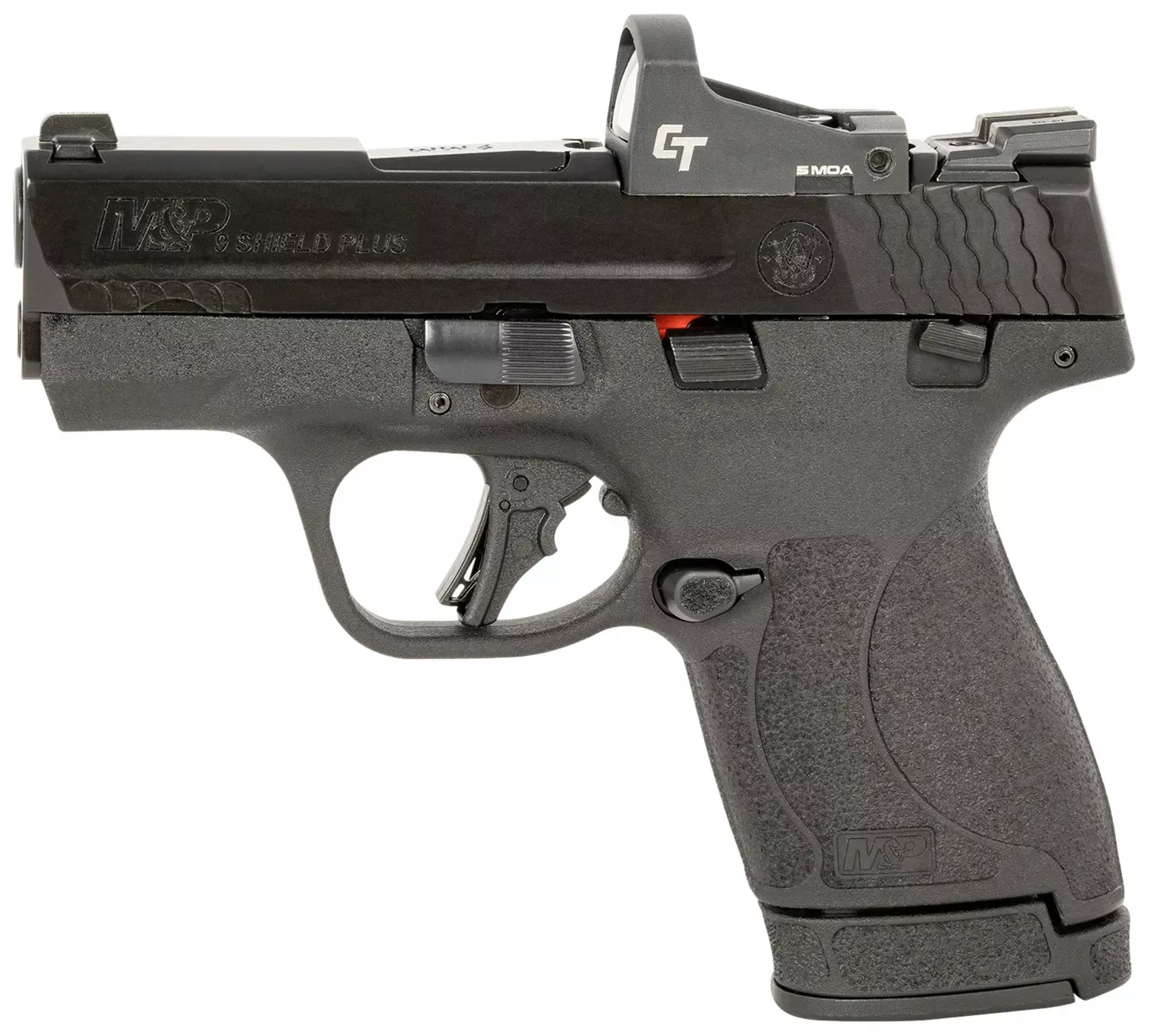 Smith & Wesson M&P Shield Plus 9mm Luger Pistol Bundle 3.10" CT 1500 Red Dot Black 13951
