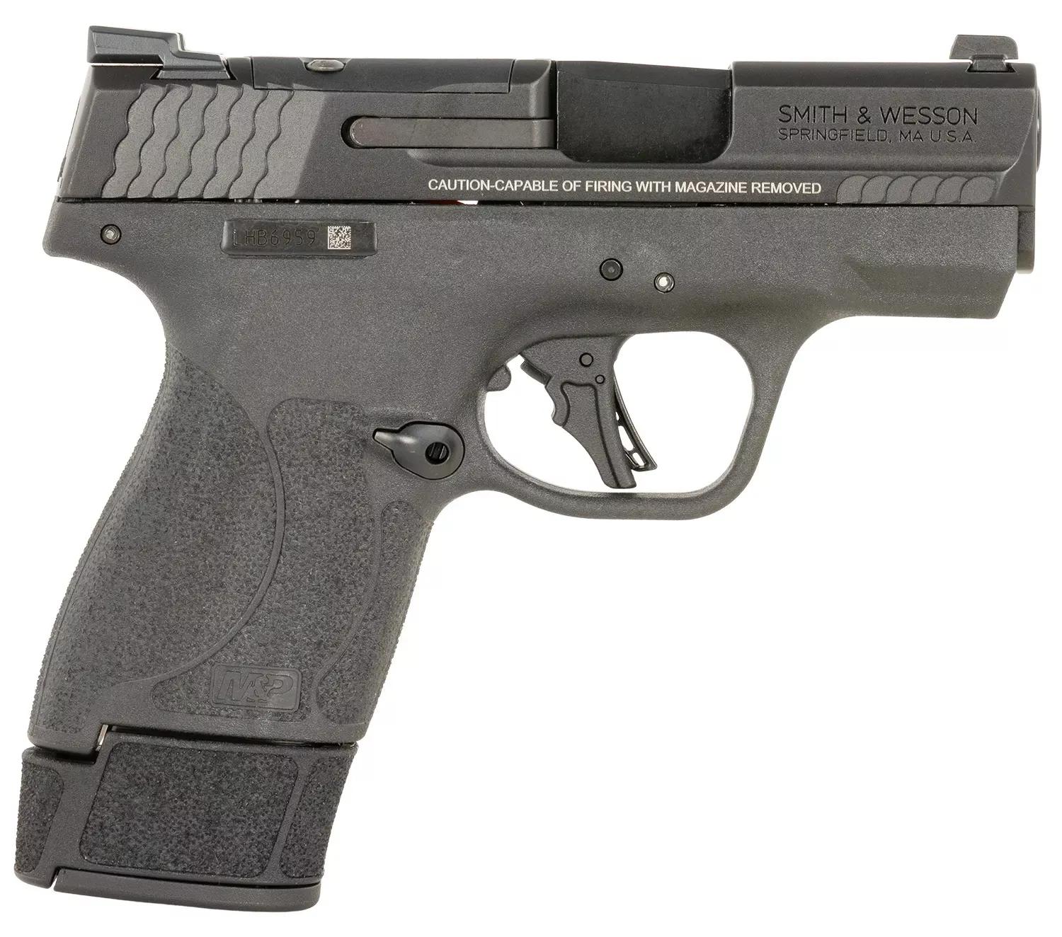 Smith & Wesson M&P9 Shield 9mm Luger Pistol 15+1 3.10" Optic Ready/Serrated Slide 14196