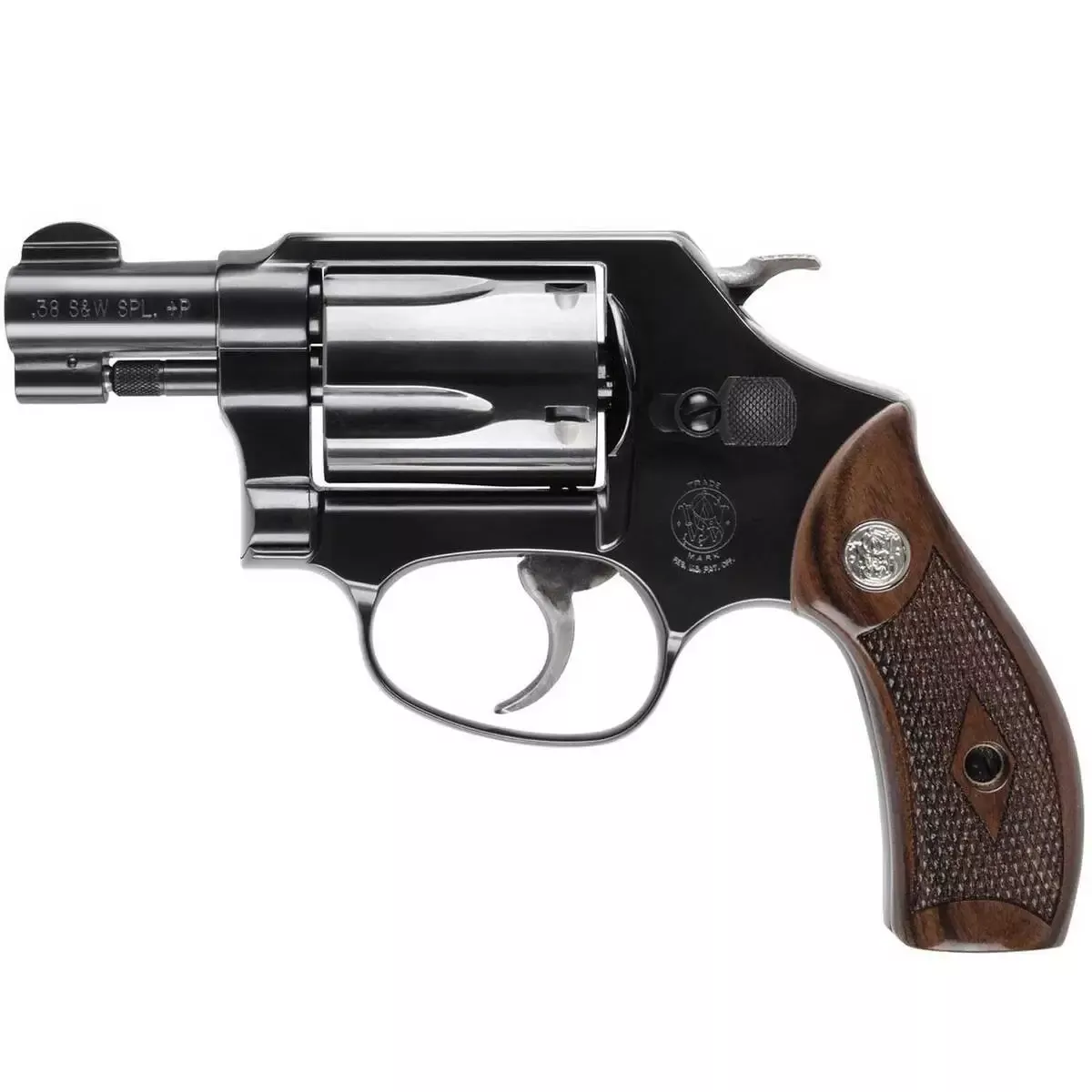 Smith & Wesson Model 36 J-Frame 38 Special +P Revolver 5 Shot 1.88" Blued Carbon Steel Barrel 14076