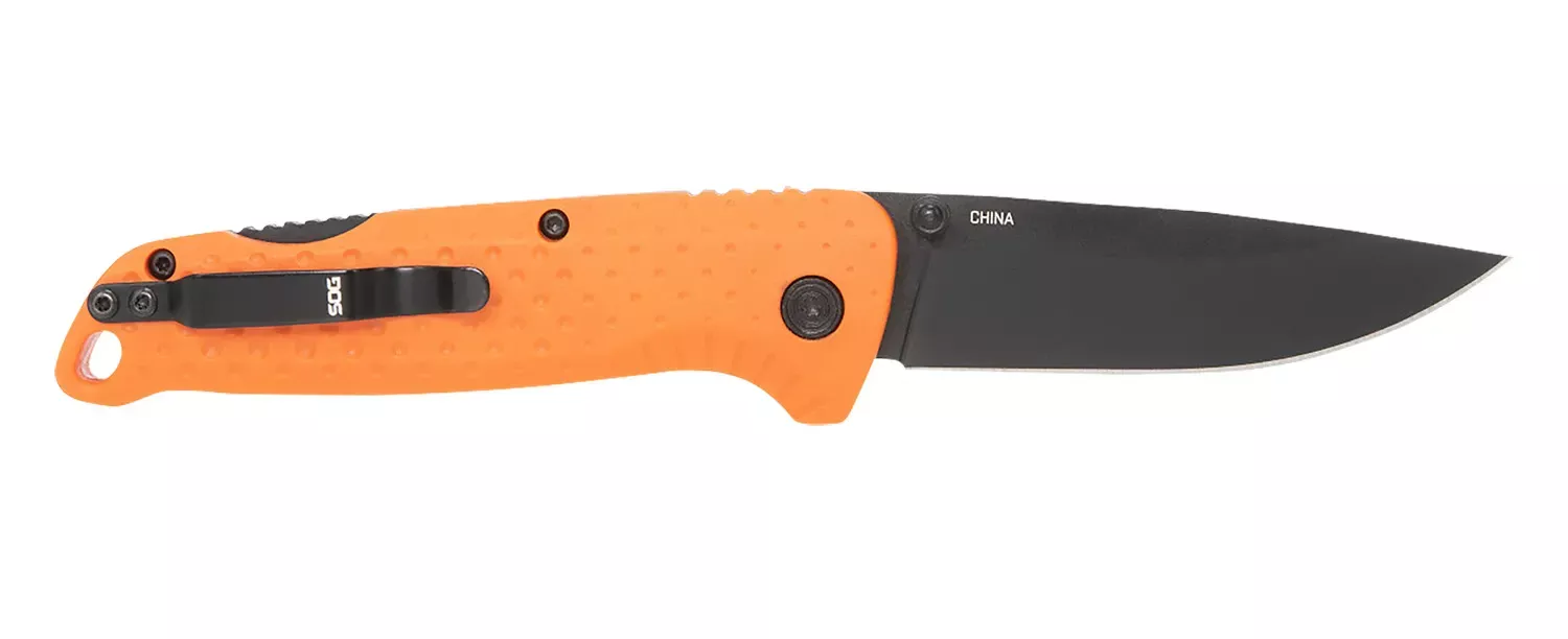 SOG Adventure LB Folding Knife 3.50" Blaze Orange