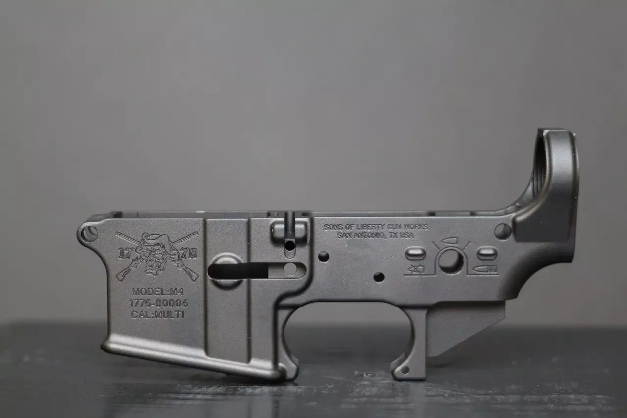 Sons of Liberty Gun Works M4 AR-15 Stripped Lower Receiver - Angry Patriot