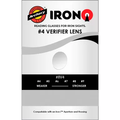 Specialty Archery IIV4 Iron I Rifle Peep Verifier No. 4, Silver