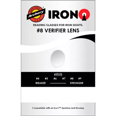 Specialty Archery IIV8 Iron I Rifle Peep Verifier No. 8, White