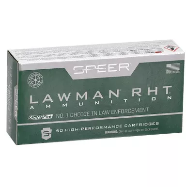 Speer 53375 Lawman Training RHT 40S&W 125gr SinterFire Frangible 50 Per Box/20 Case