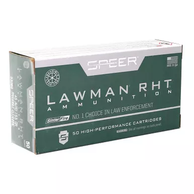 Speer 53395 Lawman Training RHT 45ACP 155gr SinterFire Frangible 50 Per Box/20 Case