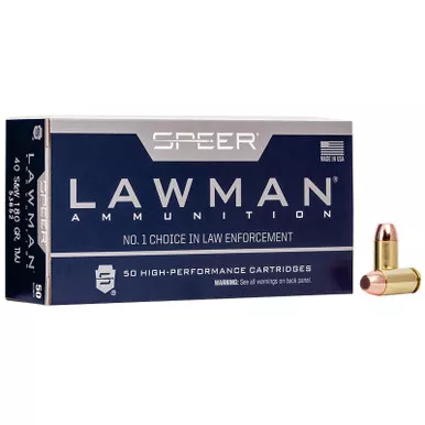 Speer 53652 Lawman 40S&W 180gr Total Metal Jacket 50 Per Box/20 Case