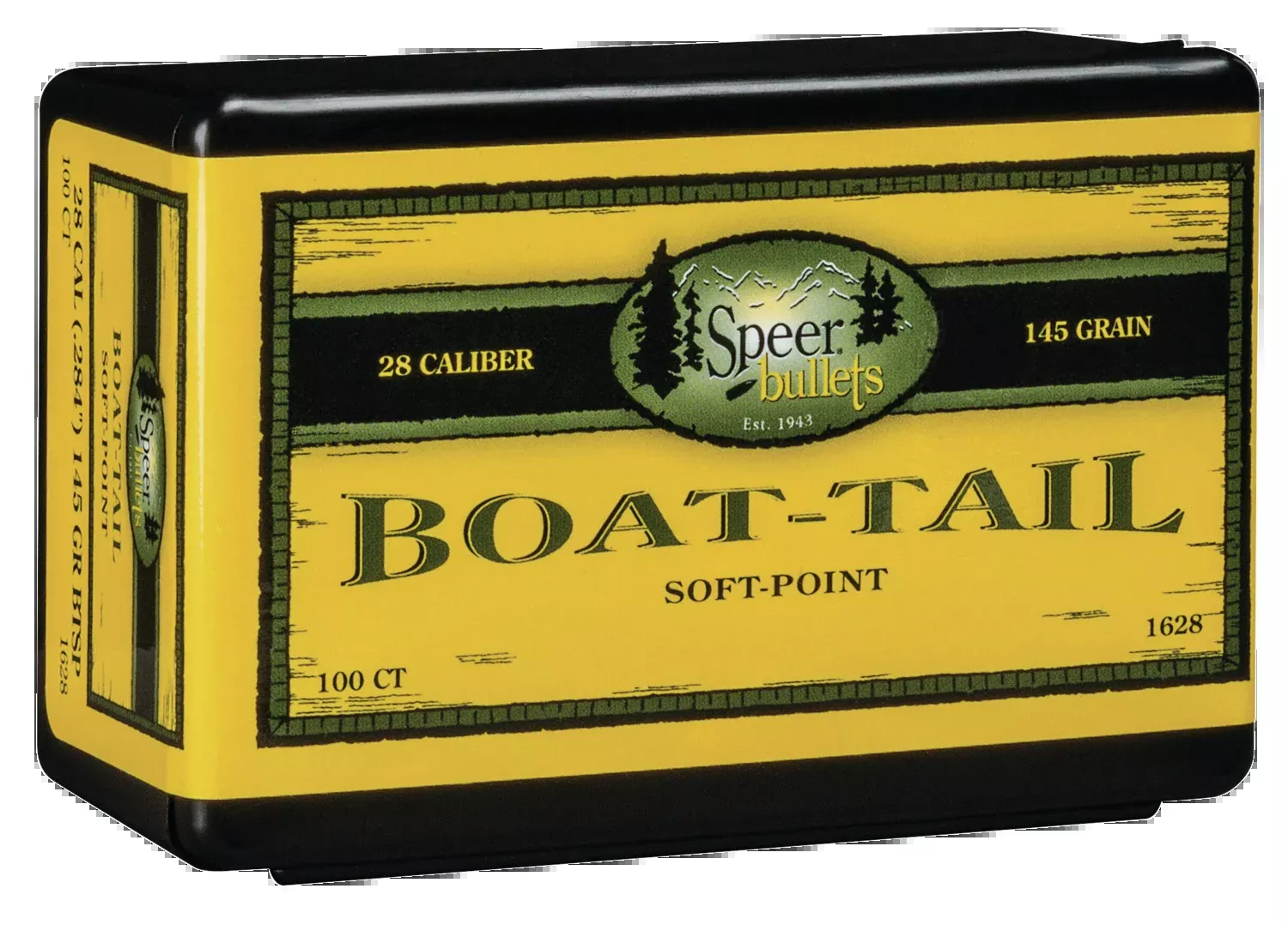 Speer Ammo Boat-tail, Speer 1628Bull .284 145 Sptzr Bt 100