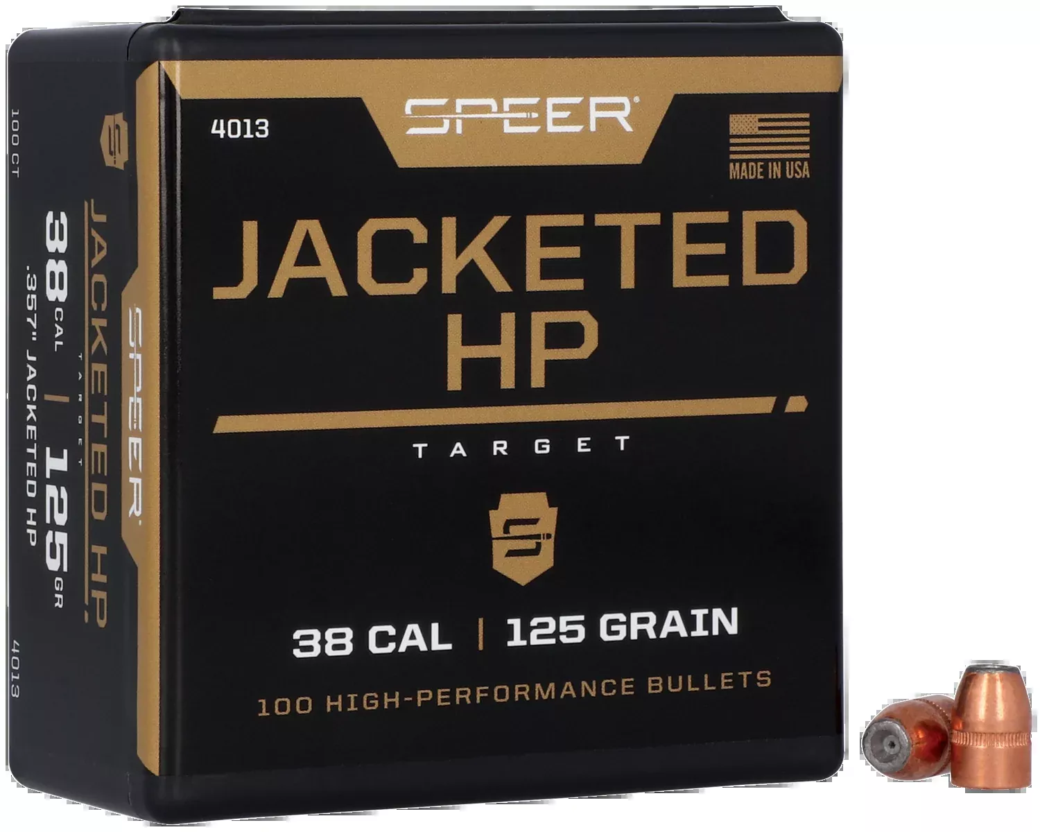 Speer Ammo Handgun, Speer 4013Bull .357 125 Jhp100/5