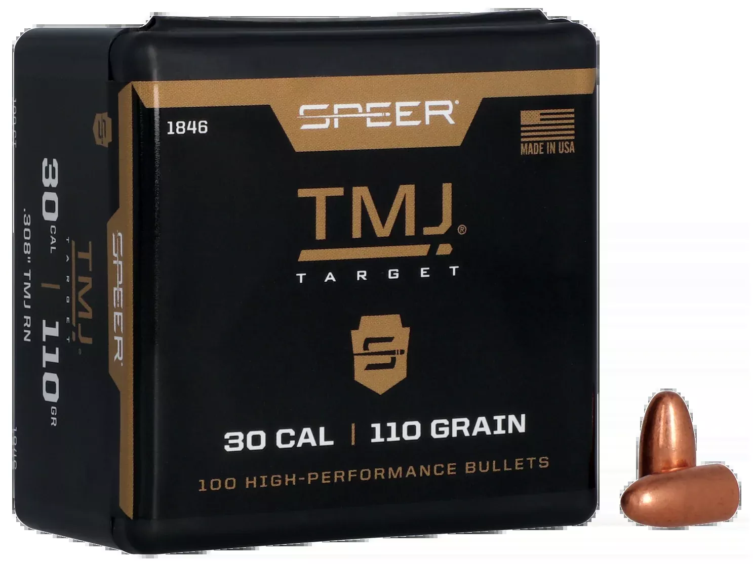 Speer Ammo Tmj, Speer 1846Bull .308 110 Tmj Rn 100/5