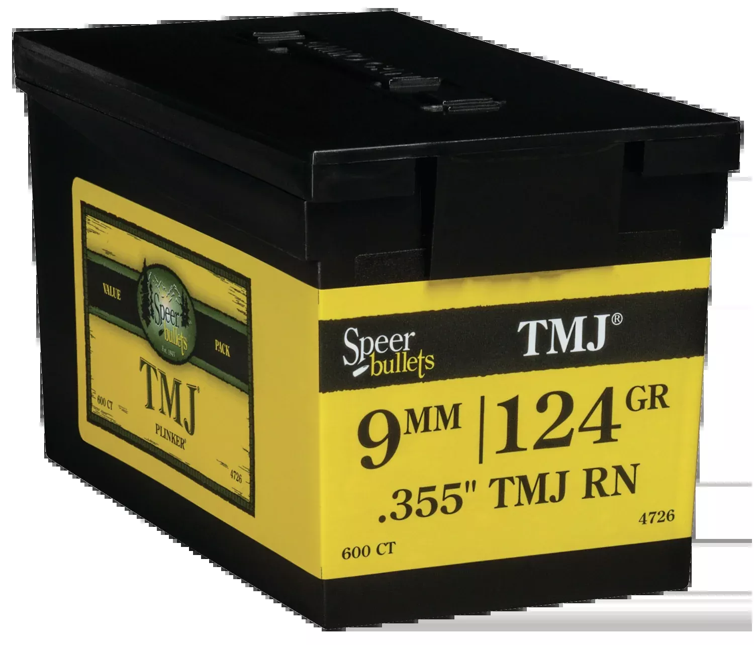 Speer Ammo Tmj, Speer 4726Bull .355 124 TmjVp600/1