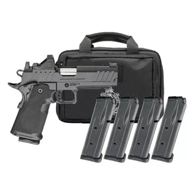 Springfield 1911 DS Prodigy 4.25? Barrel AOS 9mm (3) 17-Round, (1) 20-Round Magazines Gear Pac