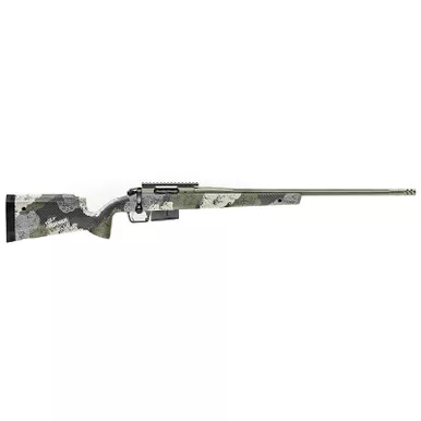 Springfield Armory BAW92465PRCG Model 2020 WayPoint 6.5 PRC 3+1 Cap 24" Mil-Spec Green Cerakote Rec/Barrel Evergreen Camo Carbon Fiber Hybrid Profile with M-LOK Stock Right Hand (Full Size)