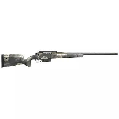 Springfield Armory BAW9247CFGA Model 2020 Waypoint 7mm Rem 3+1 24" Mil-Spec Green Cerakote Carbon Fiber Steel Barrel & Picatinny Rail Stainless Steel Receiver, Evergreen Camo Fixed Carbon Fiber Stock