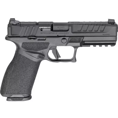 Springfield Armory EC9459BCAU Echelon *CA Compliant Full Size 9mm Luger 10+1 4.50" Black Melonite Barrel & Steel Optic Ready/Serrated Slide, Black Polymer Frame w/Picatinny Rail, Textured Grip