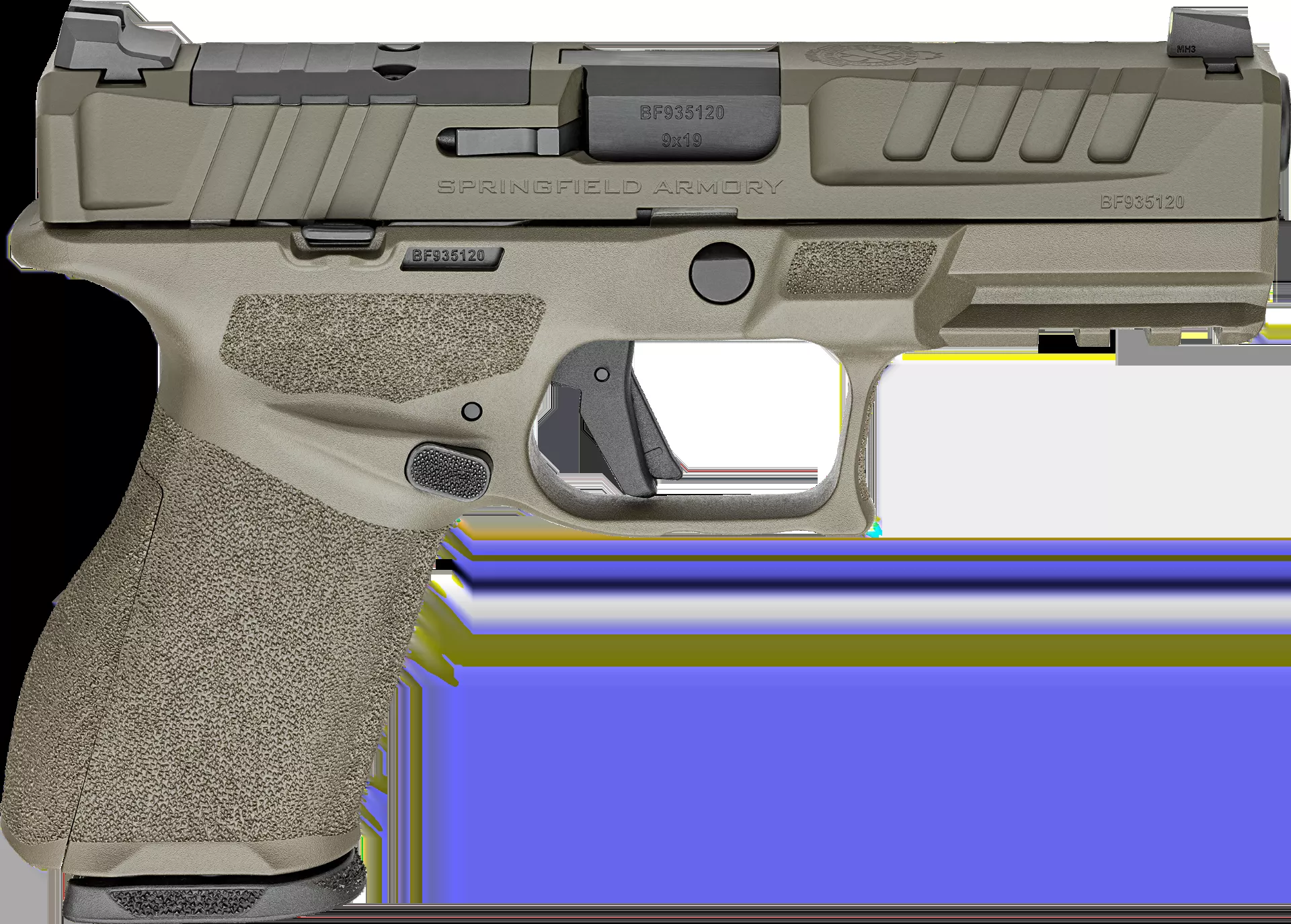 Springfield Armory Echelon 9mm Luger Pistol 4" Olive Drab Green EC9409GU