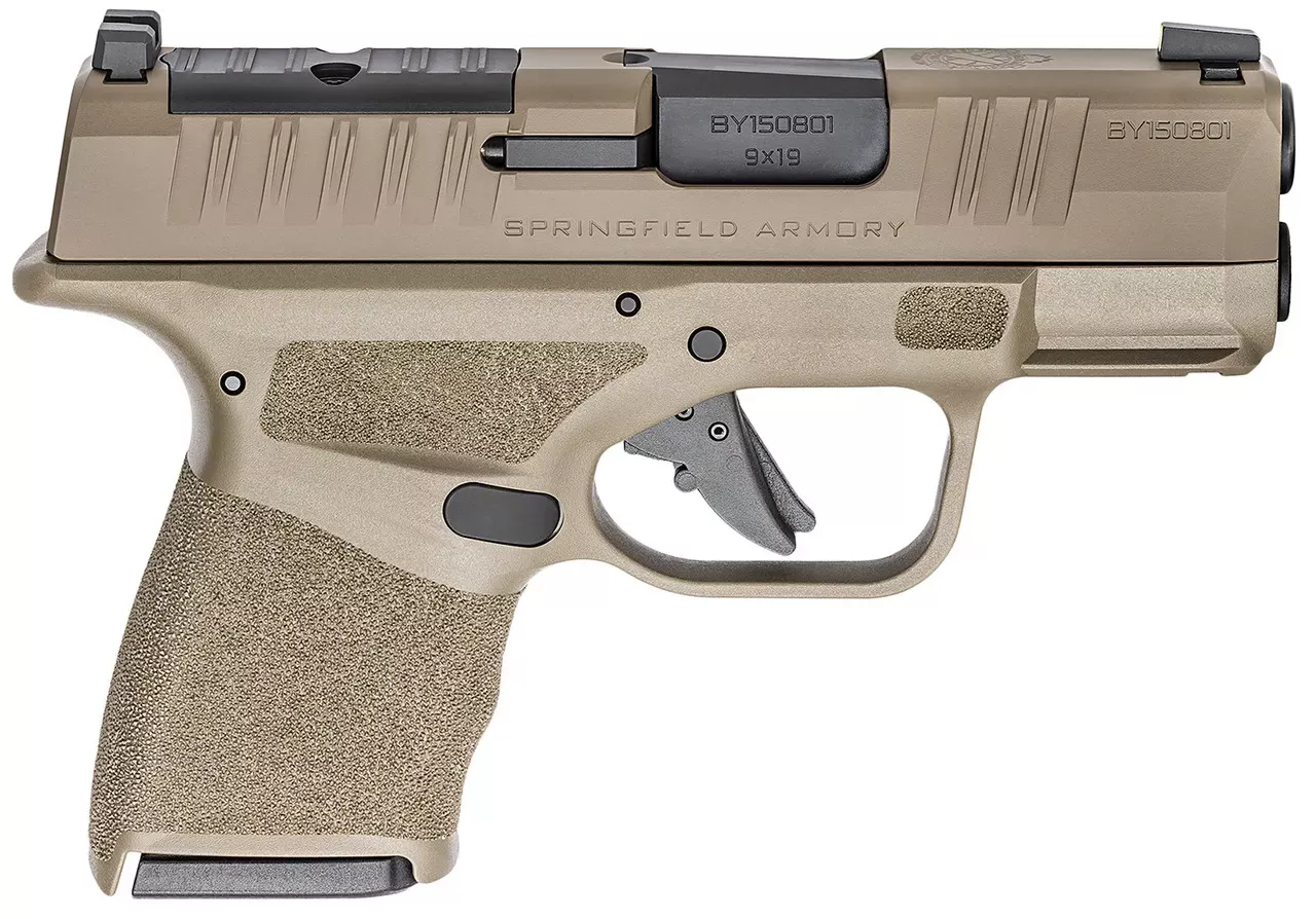 Springfield Armory Hellcat OSP 9MM Pistol 3″ FDE Gear Up Package HC9319FOSPGU24