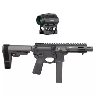 Springfield Armory Saint Victor PAC Pistol 9mm 5.5" Barrel 4 32 Round Magazines 1X22 Green Dot and Case