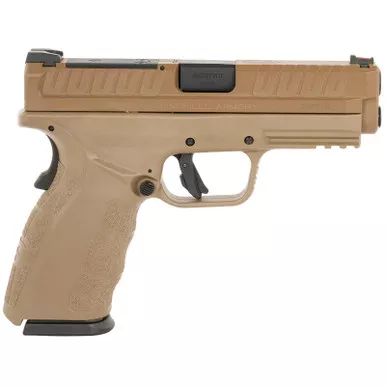 Springfield Armory XDDG9101FOSP XD Mod3 OSP 9mm Luger 16+1 4" Black Melonite Steel Barrel, Steel Optic Ready/Serrated Slide, Flat Dark Earth Polymer Frame w/Picatinny Rail