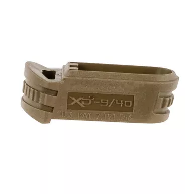 Springfield Armory XDS5902MFDE Backstrap Sleeve made of Polymer with Flat Dark Earth & 1 Piece Design for 9mm Luger Springfield XD-S with #2 Backstrap & 3"-4" Barrel